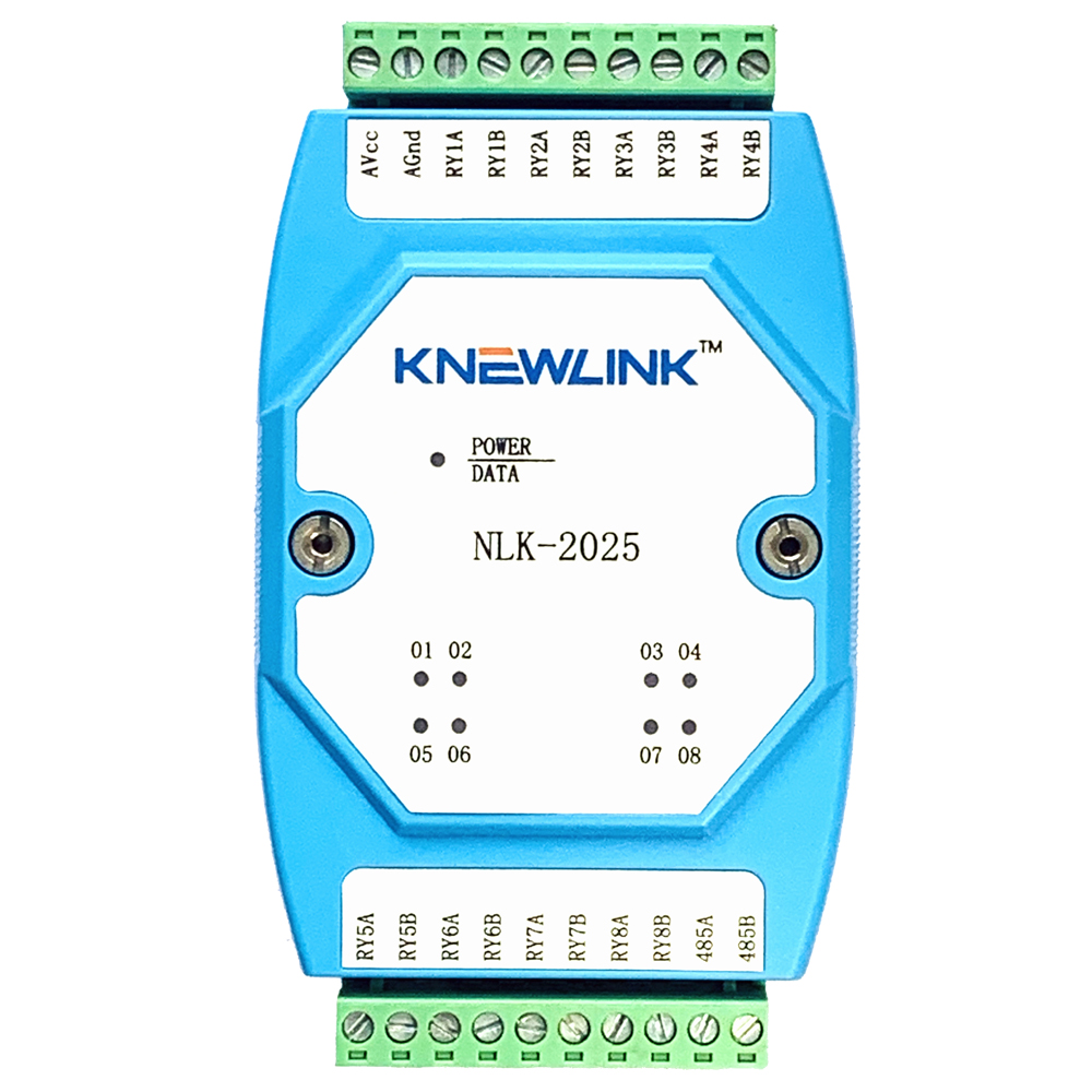 NLK-2025   8路继电器输出(单刀单掷SPST-1常开）